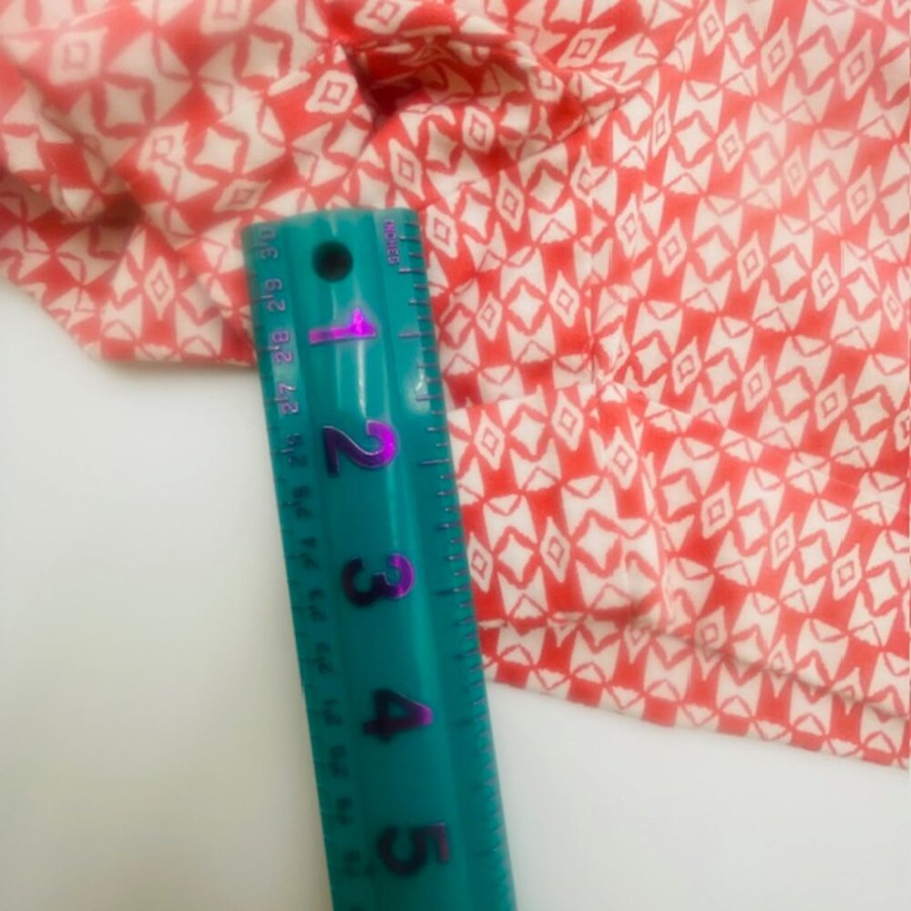7TH Avenue Design Studio NY & Co. Salmon & White Women's Cuffed Shorts - Size 2 - Picture 14 of 14